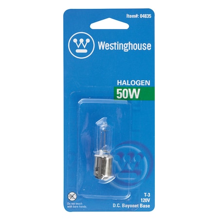 Westinghouse Westinghouse 50 W T3 Specialty Halogen Bulb 600 lm Bright White 1 pk 04835